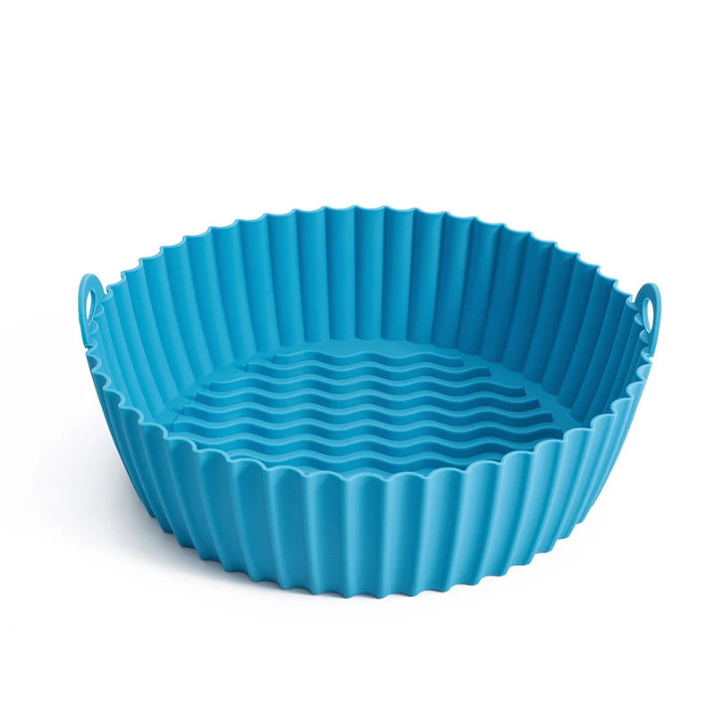 Food Safe Air Fryers Oven Accessories Reusable Pots Silicone Air Fryer Basket Liners