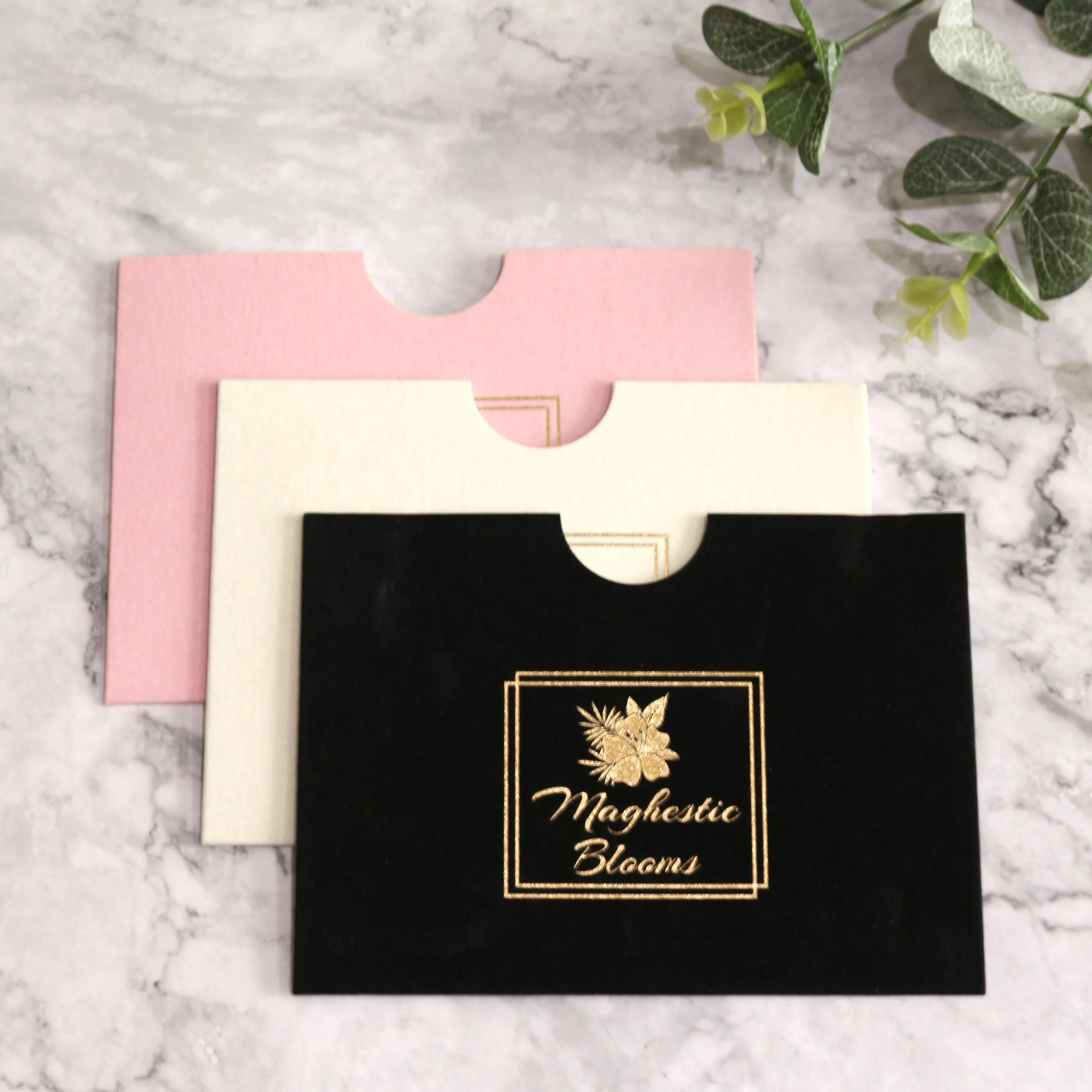 Color Optional Velvet Bronzing Pocket Envelope Wholesale Price