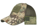 Outdoor Men Camouflage Baseball Thick Mesh Trucker Custom Tactical Patch Cap Detachable Name Tag Hat