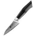 Kitchen Fruit Paring Knife Damascus Steel 3.5 Inch Daily Kitchen Knives High Carbon Steel G10 Wood Handle MegaBDM