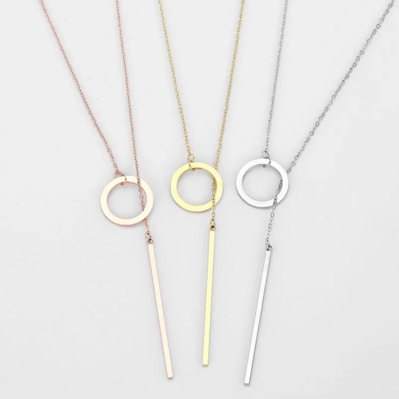 Fashion Bikini Accessories Jewelry Aesthetic Stainless Steel Necklaces for Women Korean Pendant Gold Choker Necklace for Woman