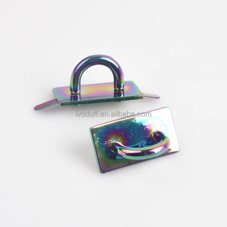14mm Rainbow Metal Handbag Arch Bridge Buckle Connector Hardware
