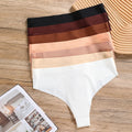 Wholesales Low Waist Cotton Crotch One Pieces No Show Bonded Ladies Thongs Tangas Fitness Sports Women Underwear for Yoga