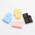 100PC Simulation Chocolate Resin Flatback Flat Back Cabochon Craft Decoration Miniature Resin Cream Cake Dolls for Bows
