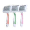 Long Metal Pin Hair Remover Brush Dog Slicker Brush Deshedding Undercoat Rake for Long-Haired Pets