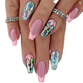 Wholesale Colorful Glitter Artificial False Nails French Wholesale Custom Long Ballerina Press on Nails for Women