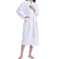 Best Selling Winter Women White Sauna Spa Bathrobe Large Size Long Bath Robe