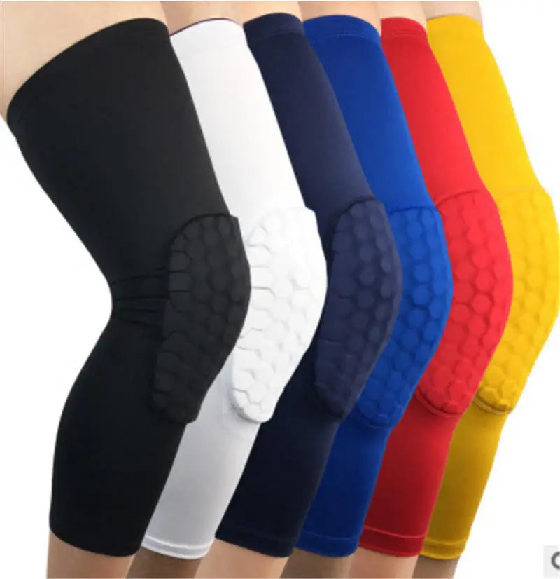 Hot Sale Basketball Gym Knee Protector Soft Anti-Collision Breathable Honeycomb ABS Knee Pad Elbow Brace Support