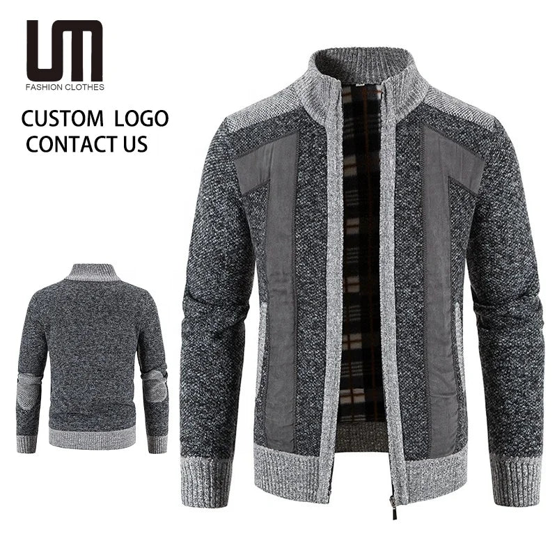 Liu Ming New Arrivals Winter Men Fashion Trend Warm Cardigan Plus Size 4XL Jacket Coats Sweater MegaBDM