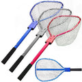 64cm Telescopic Fly Fish Landing Net with Magnetic Clip Rope Fishing Aluminum Alloy 3 Colors