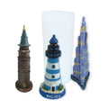 B-3395 Fondant Dubai Tower Sightseeing Spanish Lighthouse SiliconeLighthouse Silicone Resin Mold Beacon Baking Cake Decorating