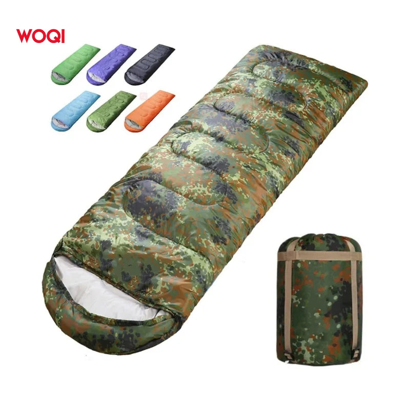 WOQI Portable Lightweight Waterproof Youth Envelope Sleeping Bag for Indoor Outdoor MegaBDM