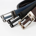 Hot Selling Men's Belt Alloy Automatic Buckle Cowhide Belt Fashionable Casual Black Brown Men's Belt
