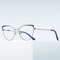 Logo Custom Computer Eyeglasses Anti Blue Light Metal Glasses Frame for Women Eyewear Frame