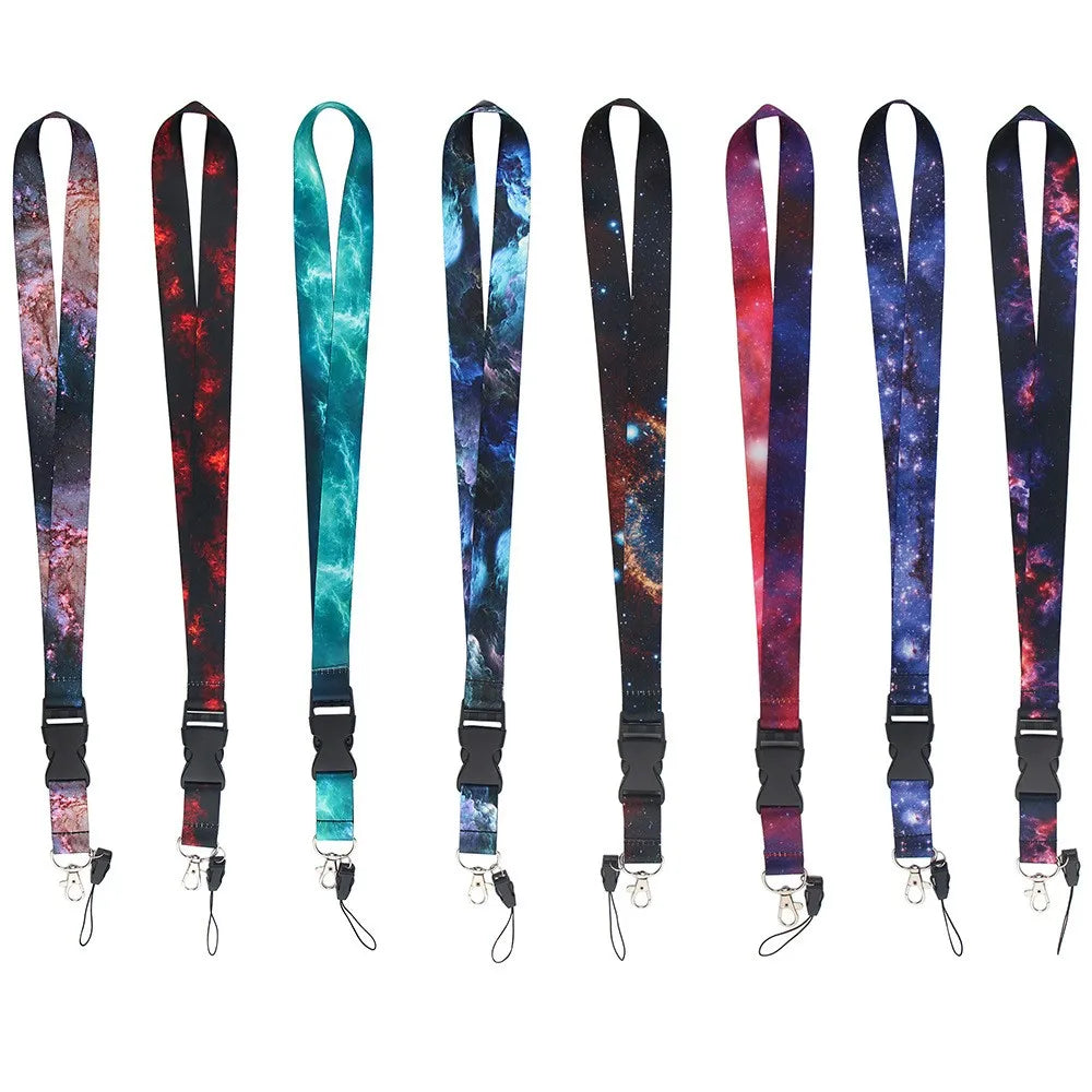 Custom Nightmare Before Christmas Neck Strap Polyester ID Card Holder Lanyard in Anime Cartoon Style