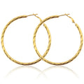 18K Gold Plated Stainless Steel Hoop Earrings Black Silver Women Earrings