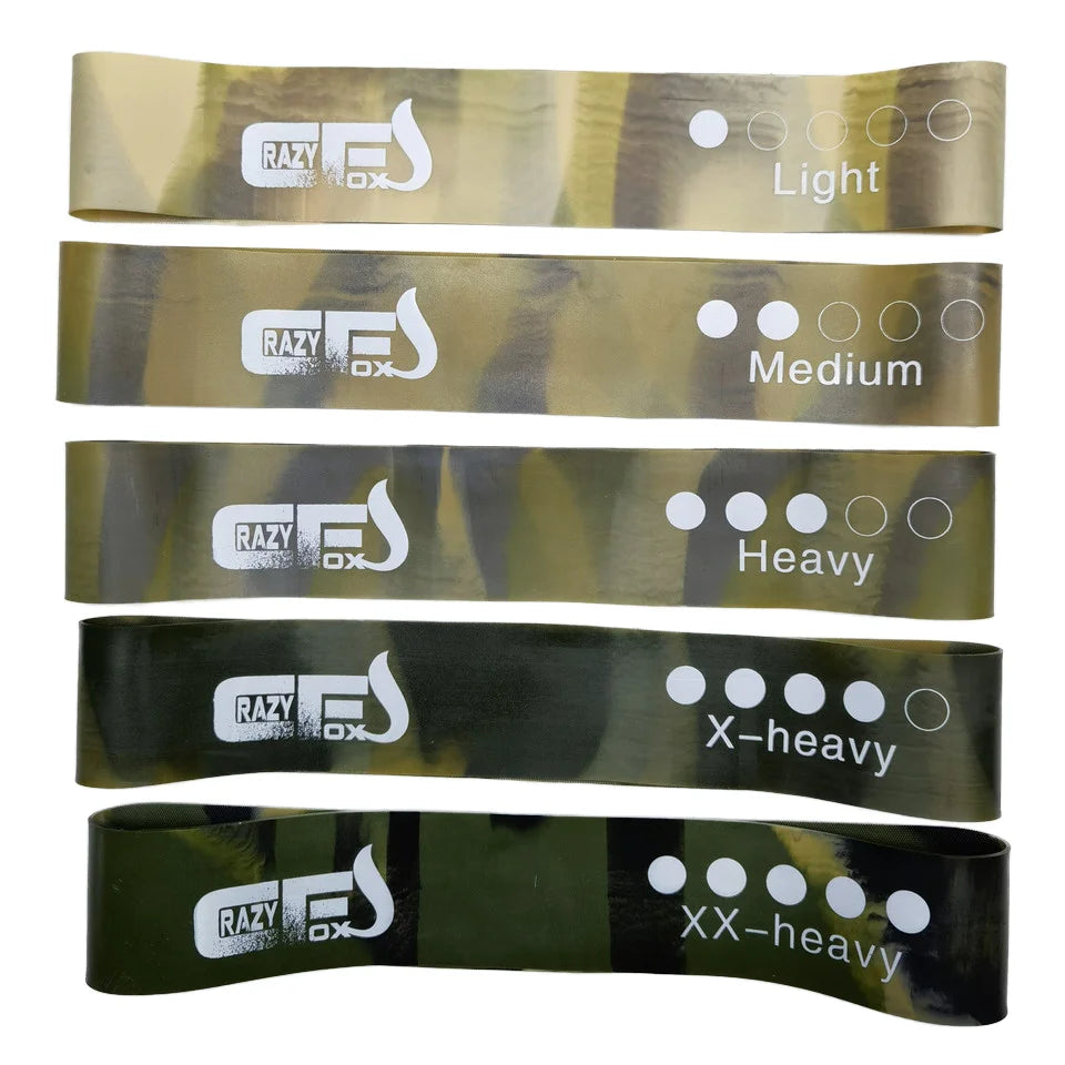 Camouflage Mini Resistance Loop Exercise Bands Non-Slip Booty Workout Bands  Fitness Training Bands Strength Physical Therapy