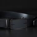 OEM Men's Casual Style Genuine Top Cow Hide Leather Ratchet Belt with Automatic Alloy for Buckle