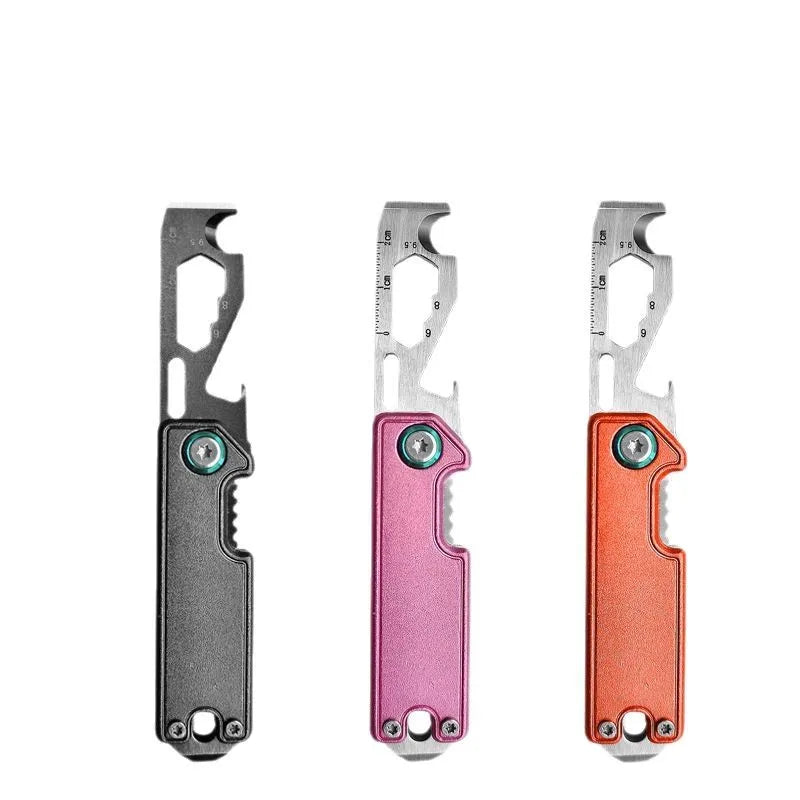 Gift Custom LOGO 10 in 1 EDC Multifunction Small Gadget Opener Multipurpose Keychains Multi Tool Key Holder