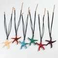 Fashion Simple Beach Style Multicolour Oversized Starfish Necklace Geometric Acrylic Holiday Necklace for Women