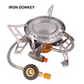 IRONDONKEY Portable Camping Stoves Hiking Cooking Emergency Survival Outdoor Gas Folding Wood  Lightweight Gas Stove