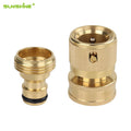 SUNSHINE 3/4 Inch GHT Durable Metal Garden Tools Including Flower Pots Sprayer for Gates Quick Connector Brass Quick Connector