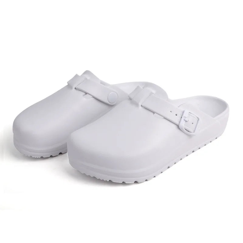 Casual Anti-Slippery Breathable Slip-on Plastic EVA Clogs Summer Autumn Shoes for Women