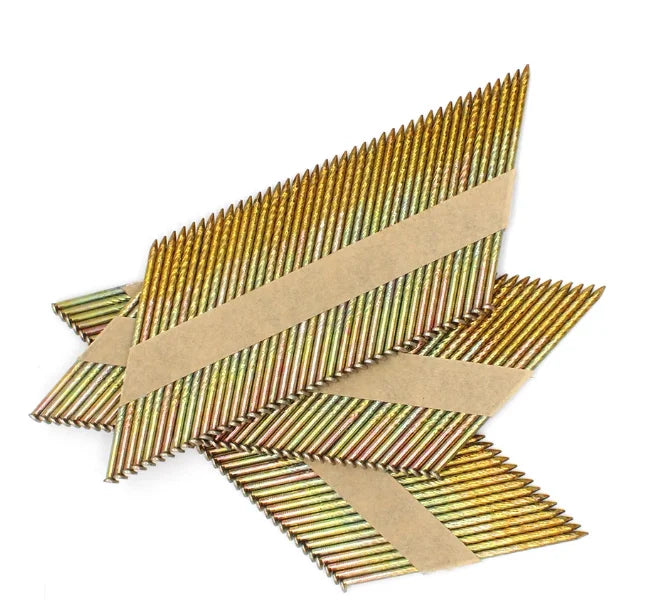 34 Degree Paper Strip Nails 3-1/4'' X 0.120'' Smooth/ring Shank 3000pcs/box