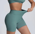 Women's High Waist Fast Dry Sport Shorts New Release Fast Dry Exercise Yoga Leggings with Belly Control Seamless Elasticity