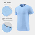 Men's Summer Ice Silk Running T-Shirt New Short-Sleeved Casual Ball Sports Top Quick-Drying Fitness Training Clothes