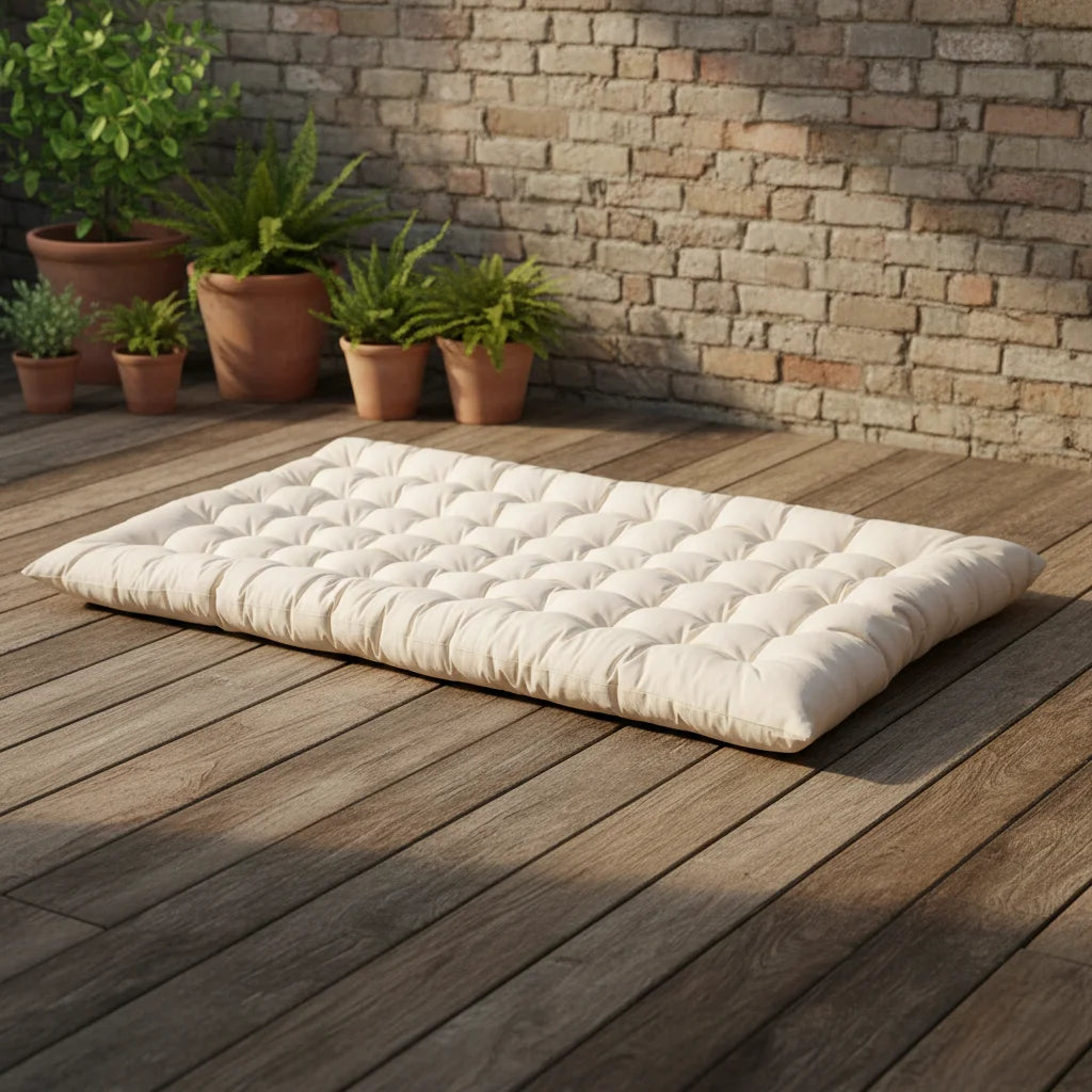 Outdoor Deep Seating Sofa Chair Cushion Flame Retardant Waterproof 100% Polyester Sponge Foam Filling Removable Washable Knitted