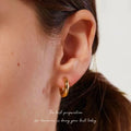 VIANRLA Stainless Steel 18mm Hoop Earrings Chunky Style  Minimalist Women 2023 New Fashion Jewelry Gift  Drop Shipping