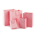 KM Customised Small Grocery Reusable Foldable Paper Bags Handles Wholesale for Clothing Shoes Made Art Paper Your Logo Imprinted