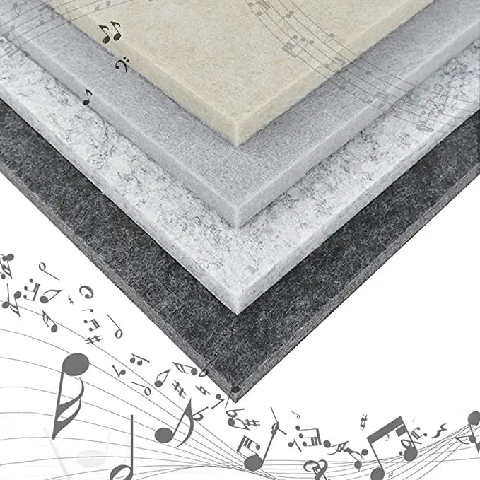 12-Pack Thickened Soundproof Polyester Acoustic Panels Dense Wall Sound Absorbing Panels for Hotel 3D Model Design Capability