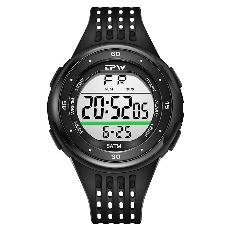 5 ATM Water Proof Plastic Steel Dive Watches Japan Relojes Digital Movement Wrist Watches Orologio Donna Uomo