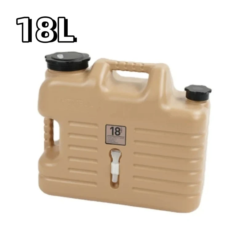 TOMITOMO TT-J037 18L Eco-Friendly Sturdy Outdoor Water Storage Bucket Drinking Water Car Travel Camping Portable Food Grade PE