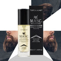 Organic Vegan Herbal Beard Length Enhancer Regrowth Vanilla & Sandalwood Essential Oil Men's Private Label 50ml Beard Growth Oil