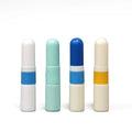 Hot Saling Nasal Inhaler 5ml Plastic Blank Nasal Inhaler Stick for Filling Essential Oils with Wicks and Roll-on Bottle