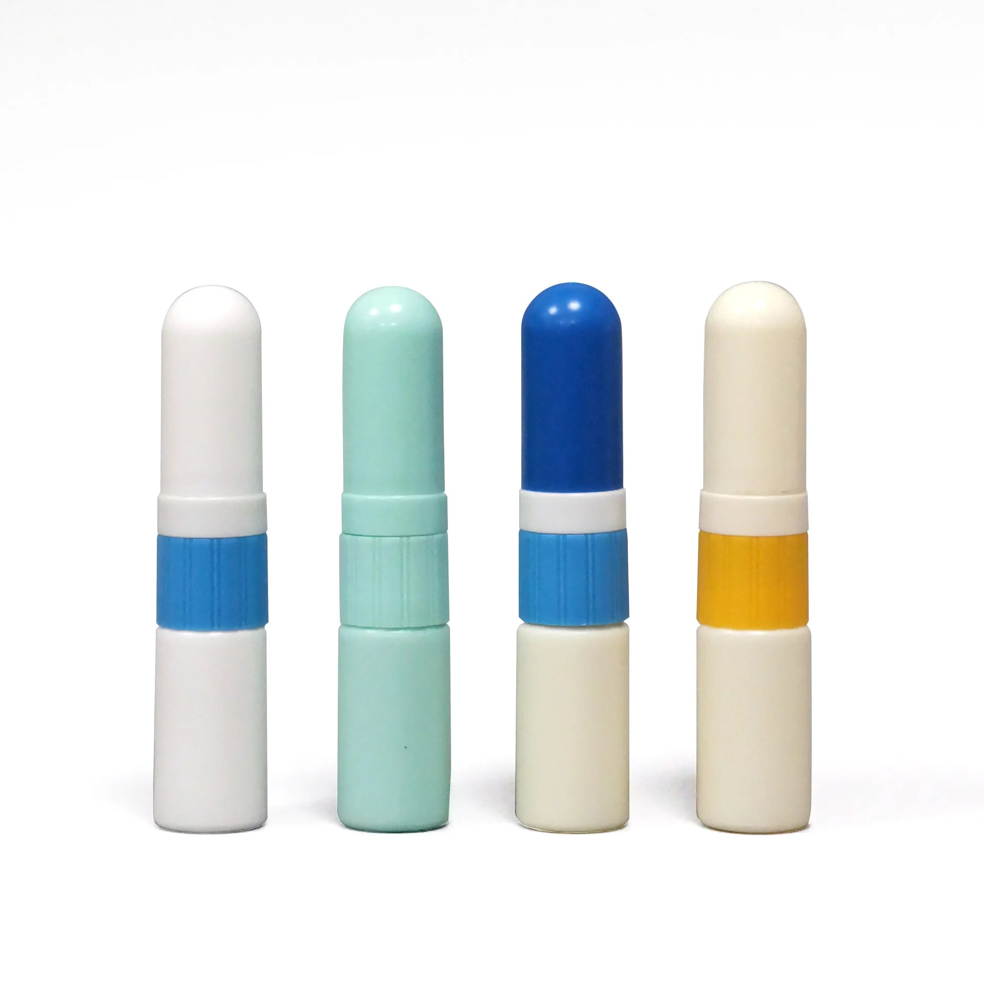 Hot Saling Nasal Inhaler 5ml Plastic Blank Nasal Inhaler Stick for Filling Essential Oils with Wicks and Roll-on Bottle