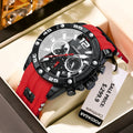 POEDAGAR 912 Fashion Chronograph Men Watch Waterproof Luminous Date Silicone Strap Quartz Watches for MAN