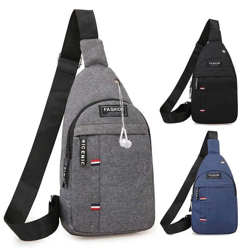 New Design Men Casual Chest Bag Males New Fashion Chest Bag Outdoor Sports Waist Purses for Men