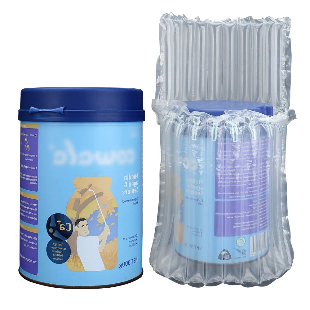 Shockproof Air Column Bags for Milk Powder Food-Grade Inflatable Packaging Ensuring Safe Shipping Cushion Bubble Film Wrap