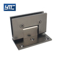 Modern 90 Degree Square Glass Shower Door Pivot Hinge Zinc-Alloy Wall to Glass Soft Closing Adjustable for Bathroom Hardware