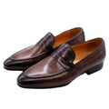Men Driving Shoes slip on Genuine Leather Casual Outdoors Loafers Shoes