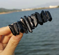 HZ Hottest Design Natural Black Crystal 8cm Spring Hairpin Bohemian Bride's Make-up Party Dress up Hair Clip Brides Hair Combs