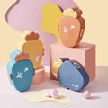 Cute Portable Lunch Food Containers Set Self Storage Preservation Box with Microwave Heating Compartment for Daily Use