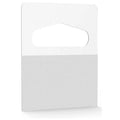 Slot Hole Self Adhesive Hanging Tabs Heavy Duty Clear Plastic Hang Tags Hook for Store Retail Display 1000 Pack