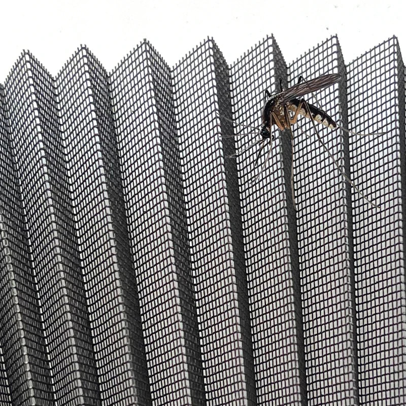 Modern Design Folding Insect Screen Factory Price Plisse Mesh Mosquito Net Invisible Protection for Door Window Screens