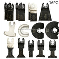 16Pcs Oscillating Saw Blades Wood Metal Universal Multitool Accessories Kit