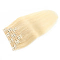 Best Sales Double Drawn 100% Human Hair Lace Clip in Human Hair Extensions Blond Color Human Hair